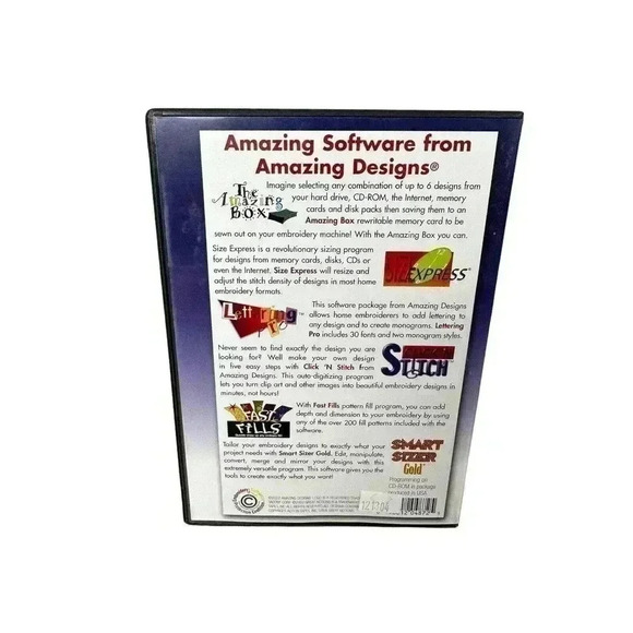 Amazing Designs 4 Pack CD-ROM AD-PROMO4 Sample Pack for Household Sewing Machine - Picture 2 of 4